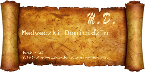 Medveczki Domicián névjegykártya